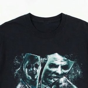 New RTS Custom DTF Logo Black Men's O-neck Shirts High Selling Article High Quality <b>100</b>% Cotton <b>Polyester</b> Highstreet Breathable - Product Image 5