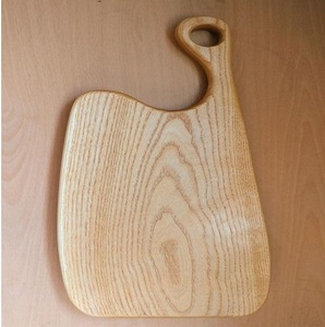 Planche à découper en bois de chêne naturel avec poignée, durable et non toxique, passe au lave-vaisselle, plateau de service rectangulaire pour charcuterie et fromages - Product Image 1