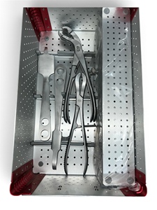 Ensemble d'instruments chirurgicaux orthopédiques pour fragments de grande taille en acier inoxydable, certifié CE, manuel, classe II, pour utilisation en salle d'opération - Product Image 3