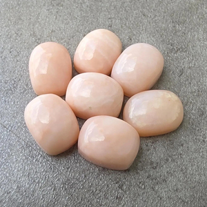 Opale rose naturelle AAA+ rectangulaire taille coussin, cabochon à dos plat, pierre précieuse calibrée, pour la fabrication de bijoux - Product Image 1