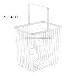 Decorative Stainless Steel Wire Basket Stainless Steel Handle Rectangular Fruit Bowl Foldable Dishwasher Safe Simple Modern - Product Image 1
