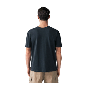 T-shirt en coton uni à coupe classique pour homme, manches courtes, col rond, jersey décontracté - Product Image 2