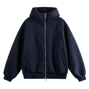 Sudadera con capucha estilo americano de alta calidad, con cremallera, holgada, con estampado de corazones, de algodón transpirable, para hombre y mujer - Product Image 2