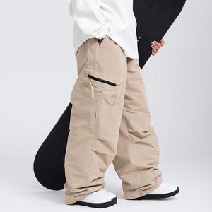 Pantalon de ski unisexe de haute qualité 100% nylon, vêtements de sport, plusieurs couleurs unies, coupe-vent, chauffant, imperméable, écologique, 500g, pour l'extérieur - Product Image 4