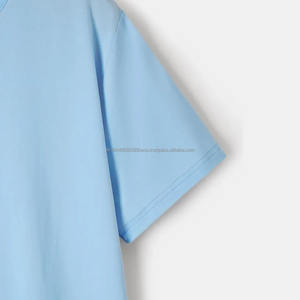 Camisetas Deportivas Casuales para Hombre al por Mayor, Servicio OEM de Alta Calidad, 100% Algodón Peinado, Ecológicas, Transpirables, Talla Grande, Color Sólido - Product Image 5