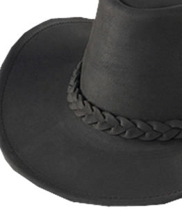 Top Quality Genuine Cow Leather <b>Hat</b> Black Color <b>Hat</b> USA - Product Image 5