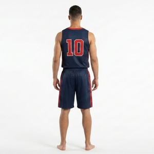 USA Basketball Jersey Set Unisex Mandarin Collar 100% Polyester Moisture Wicking <b>Athletic</b> Fit Team Uniforms Adult Size UV - Product Image 2