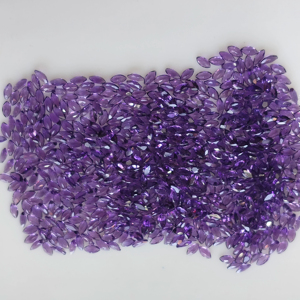 Ametyste naturelle africaine 4x2MM taille marquise, qualité supérieure, violet foncé, pierre précieuse en vrac pour la fabrication de bijoux - Product Image 3