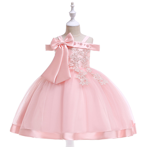 Nouvelle Robe de Soirée en Satin Tendance MQATZ pour Filles, Robe de Cérémonie Designer Une Pièce pour Enfants avec Nœud Décoratif, pour 3 Ans et Plus, Collection Automne - Product Image 3