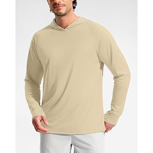 Camisa de Pesca para Hombre, Gris, Manga Larga, con Capucha, Protección Solar UPF 50, Secado Rápido, Estampada, con Bolsillo para Gafas de Sol - Product Image 2