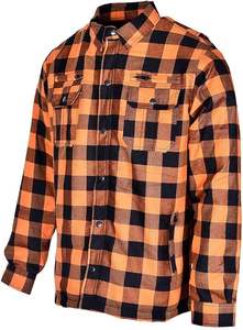 Chemise de moto en flanelle coupe-vent renforcée pour homme, look décontracté, équipement de conduite - Product Image 3