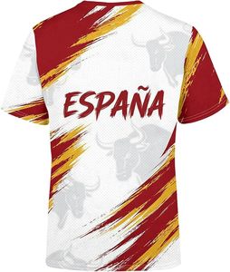 Camiseta Deportiva de la Selección Nacional de España, Manga Corta, Poliéster, con Diseño de la Bandera Española - Product Image 2