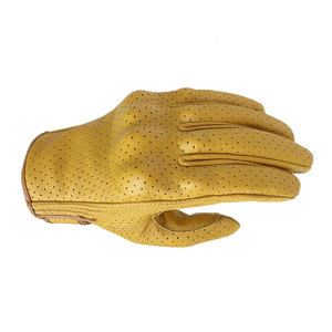 Gants de sécurité en cuir respirants, style sportif, non doublés, pour usage extérieur, couleur jaune, printemps-été - Product Image 2