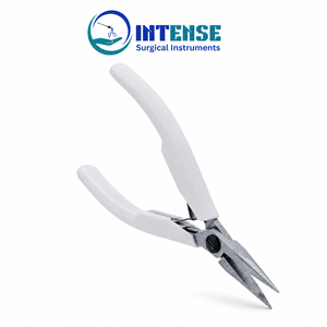 Pince à bec de chat professionnelle pour bijoux, à mâchoires dentelées de précision, à ressort, avec poignée ergonomique - Product Image 1