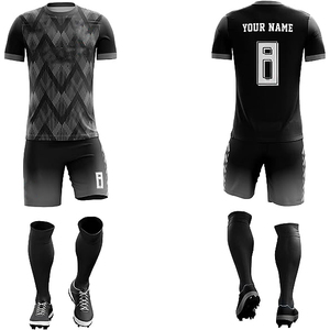 Conjunto Completo de Uniforme de Fútbol Personalizado Vintage, Transpirable, 100% Poliéster, Ligero, Corte Regular, Camiseta y Pantalones Cortos - Product Image 3