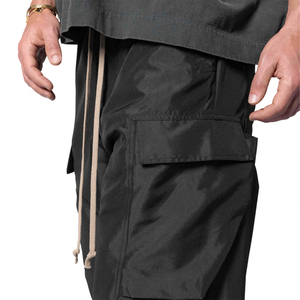 Pantalones Cargo de Algodón Cómodos y Duraderos con Cintura Elástica, Múltiples Bolsillos y Estilo Jogger de Corte Holgado para Hombre - Product Image 2
