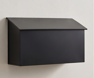 Elegante Buzón de Metal Negro, Independiente, con Acceso Superior, Recubrimiento en Polvo Resistente, Caja de Almacenamiento Perfecta para un Jardín con Estilo - Product Image 6