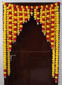 Guirnalda de Flores Artificiales de Caléndula para Colgar en la Pared o Puerta, Estilo Art Deco, Decoración Floral Móvil para Fiestas y Bodas - Product Image 6