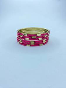 Premium Handmade <b>Resin</b> Brass Bangles for Women Ethnic Style Party Occasion Wholesale Manufacturer From Uttar Pradesh - Product Image 3