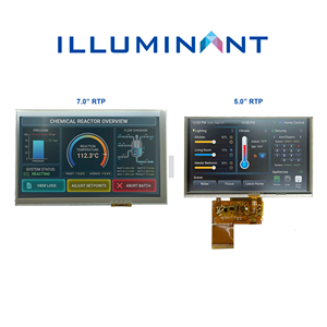 Module d'affichage LCD TFT personnalisé 1,3'' 1,55'' 5'' 7'' avec écran tactile CTP RTP, système RGB/MIPI/LVDS/TTL et interface série I2C - Product Image 2