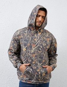 Sweat-shirts à capuche personnalisés OEM avec imprimé camouflage arctique, en molleton épais de qualité supérieure, pour l'hiver, fabrication de vêtements sous marque privée - Product Image 5