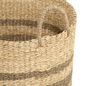 Factory <b>Basket</b> in Door Sea Grass <b>Straw</b> Material High Quality Home Handmade Woven Decorative Storage Laundry <b>Baskets</b> - Product Image 4