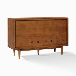 Modern Adjustable <b>Chest</b> of Drawers Solid Teak <b>Wood</b> High Quality Brown Finish 6 Drawers for Indoor Use - Product Image 5