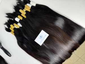 Extensiones de cabello Cabello natural a granel 100% Virgen Extensiones de cabello a granel Productos al por mayor Color dibujado doble #613 - Product Image 5