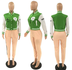 Customized Women's Winter Varsity <b>Jackets</b> Wool Body Turtleneck Collar Quick Dry Indoor Outdoor Baseball Letterman Patches - Product Image 1