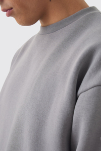 Sweat-shirt oversize pour homme, style streetwear, 100% coton, logo personnalisé, respirant, sweat-shirts pour homme, vente en gros personnalisée, OEM - Product Image 6