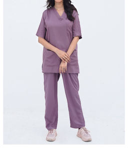 Nersing High-quality Denim <b>Scrub</b> Sets Slim Fit Jogger Unisex Nurse Medical <b>Scrub</b> Suit Needle Detection Customizable Hospital - Product Image 2
