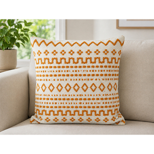 100% Cotton Macrame Cushion <b>Cover</b> Handmade Cotton Pillowcase Knotted Decorative <b>Throw</b> <b>Cover</b> for <b>Sofa</b> Chair Home Hotel - Product Image 2