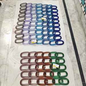 Décoration murale en chaîne à maillons faite à la main personnalisée, objet en résine, décoration de pièce, articles les plus adorables, acrylique - Product Image 1