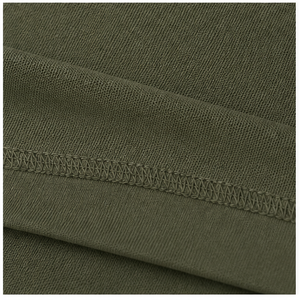 Womens <b>Olive</b> <b>Green</b> Crew Neck Flutter Short Sleeve Relaxed Fit <b>T</b> <b>Shirt</b> WTS-0075 - Product Image 6