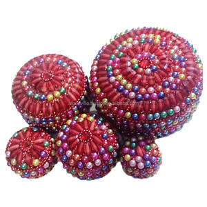 Juego de 6 Cajas de Regalo para Joyería, Decorativas con Lentejuelas, Caja de Almacenamiento de Adornos Indios, Caja con Cuentas y Lentejuelas, Venta al Por Mayor - Product Image 4