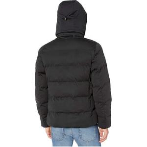 Chaqueta Bomber Negra y Roja Personalizada al por Mayor para Hombre, Impermeable, Cortavientos, Informal, Larga, con Capucha, Forro de Lana, Bolsillos OEM para Invierno - Product Image 3