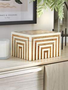 Caja de Almacenamiento de MDF con Incrustaciones de Resina de Estilo Único, Caja Decorativa de Resina para Joyería a un Precio Muy Razonable - Product Image 5