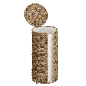 Portarrollos de Papel Higiénico Artex Hai Nam de Fibra Marina, Organizador de Almacenamiento con Tapa, Diseño Clásico, Duradero y Sostenible - Product Image 1