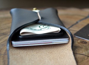 Unique Fold Stitchless Leather <b>Wallet</b> Minimalist Slim Card Case Genuine Leather No Stitch <b>RFID</b> <b>Blocking</b> Men SLW-0067 - Product Image 3