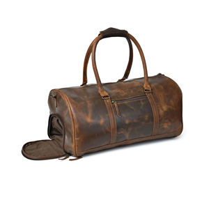 Sac de voyage et de sport en cuir PU imperméable grand format pour l'extérieur, personnalisable avec logo, sac de week-end en PU - Product Image 1