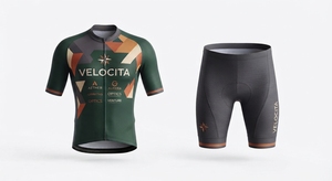 Ensemble de cyclisme avec impression par sublimation de logo personnalisé, extensible dans les 4 sens, maillot à manches longues, collants rembourrés, shorts, combinaison de triathlon, haute visibilité - Product Image 5