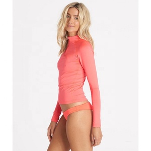 Women's <b>Surf</b> Swim Long Sleeve Rash Guard 100% Cotton Customizable Color & Logo Fortleo - Product Image 1