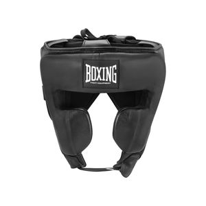 Casque de boxe professionnel en cuir PU, protège-tête MMA pour entraînement, protection pour le kickboxing, le Muay Thai et le sparring - Product Image 1