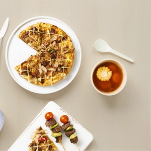 New Biodegradable Paper Dinnerware Spoon 155mm Eco Friendly Disposable Bulk Supply Party <b>Small</b> Meal Portions Delivery Food 2026 - Product Image 3