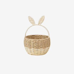 Cesta de Almacenamiento de Papel con Forma de Conejito Adorable de Sisu Handicraft, Hecha en Vietnam con Materiales Sostenibles para Niños, Venta al por Mayor, Uso Interior, Pascua - Product Image 3