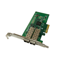 Kartu Jaringan Port SFP Ganda 1Gbps Transmisi Satu Arah Hanya untuk Mengirimkan Adaptor Ethernet dengan Chip Intel I350 AM2