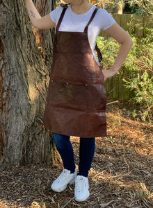 Delantal de Chef de Cuero Grueso, con Correa Ajustable, Cómodo y Profesional - Product Image 2