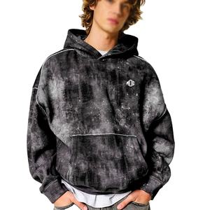Sudaderas con Capucha Tie Dye Personalizadas al por Mayor para Hombre, Estilo Urbano Holgado, de Algodón y Felpa, con Logotipo Personalizado, Fabricante OEM, EE. UU. - Product Image 3
