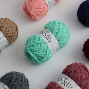 Hilo de lana suave YARNA High Poodle (80g) para tejer, fibra natural de moda, para manualidades, tejido refinado, decoración del hogar colorida y llamativa - Product Image 2