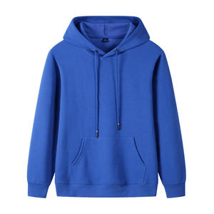 Sweat-shirt à capuche noir pour homme en coton molletonné, manches classiques, logo imprimé sur le devant, style automne - Product Image 4